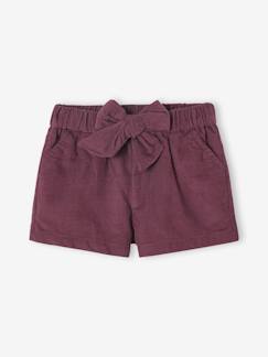 -Short bébé en velours côtelé