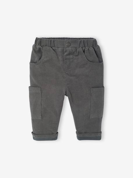 Bébé-Pantalon bébé coupe battle en velours doublé