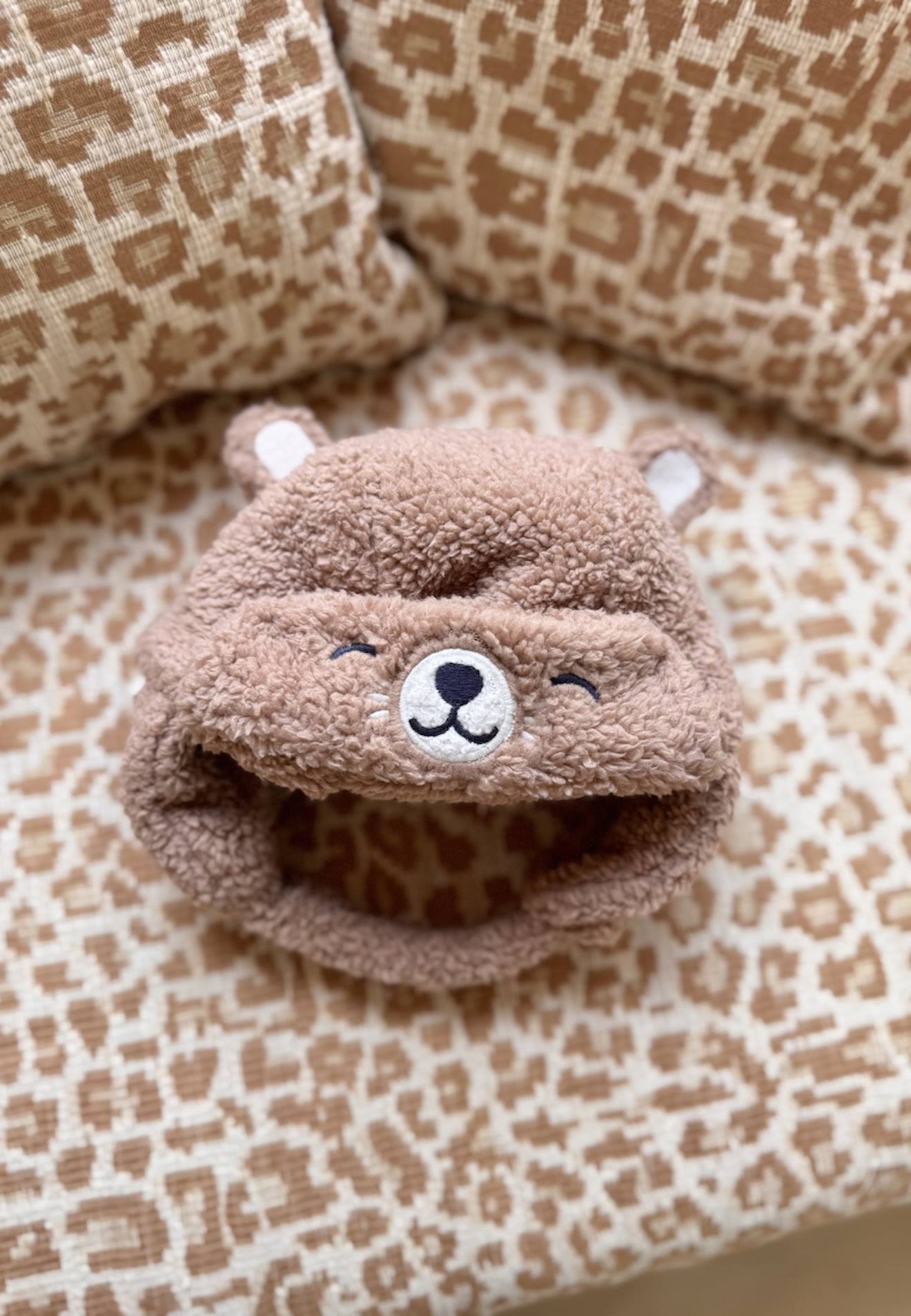 Chapka Bébé En Sherpa Charly Marron