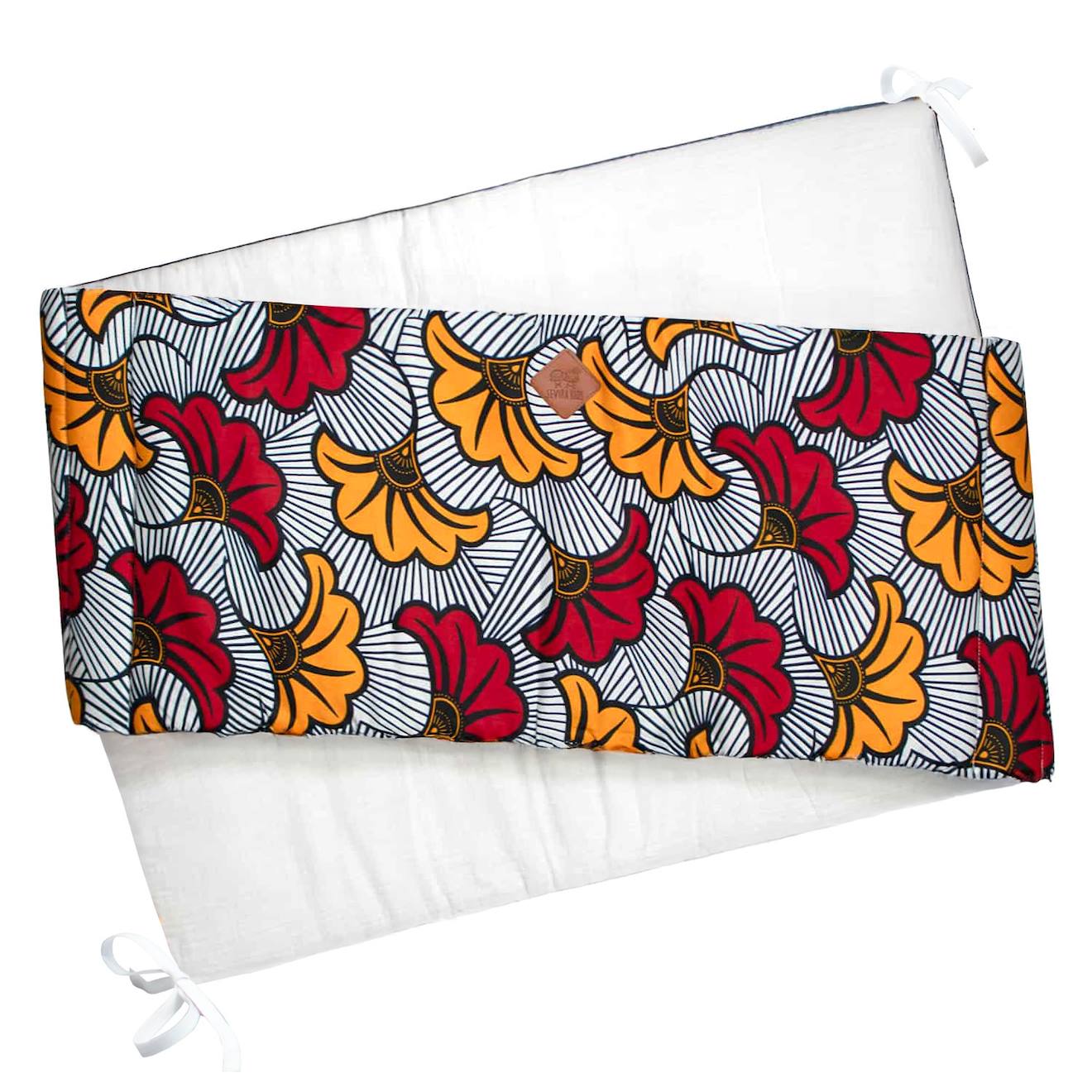 Tour De Lit Universel Wax Fleurs De Mariage Rouge