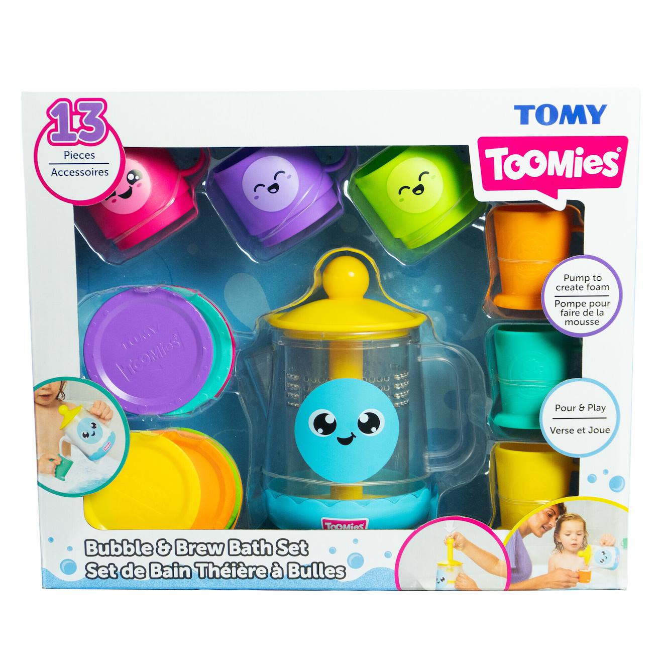 Set De Bain Théière À Bulles Multicolore