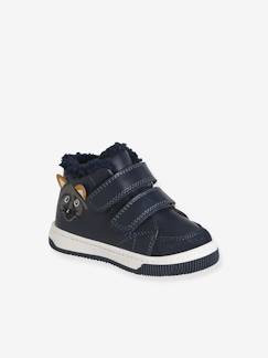 Chaussures-Chaussures bébé 17-26-Baskets bébé garçon synthétique fourrées à scratchs
