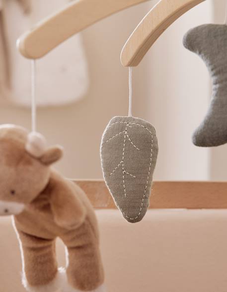 Mobile musical avec bras en bois – orso & fluffy Vert 5 - vertbaudet enfant 
