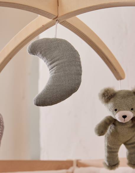 Mobile musical avec bras en bois – orso & fluffy Vert 6 - vertbaudet enfant 