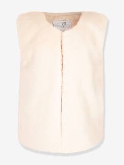Gilet en fourrure tissée Happy Girls Filles   - vertbaudet enfant