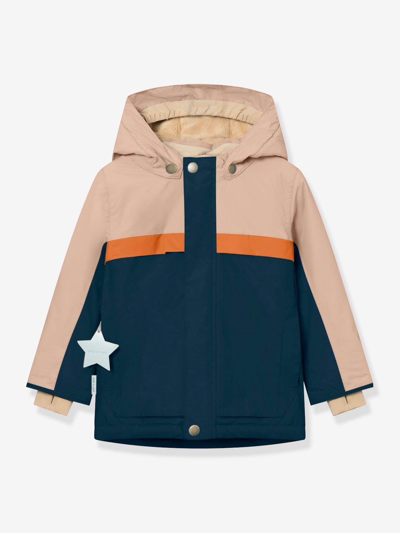 Anorak d'hiver avec doublure polaire MATWALDO enfants MINI A TURE bleu foncé Anorak d'hiver avec doublure polaire MATWALDO enfants MINI A TURE bleu foncé