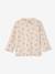 T-shirt bébé imprimé manches longues beige chiné+vieux rose 1 - vertbaudet enfant 