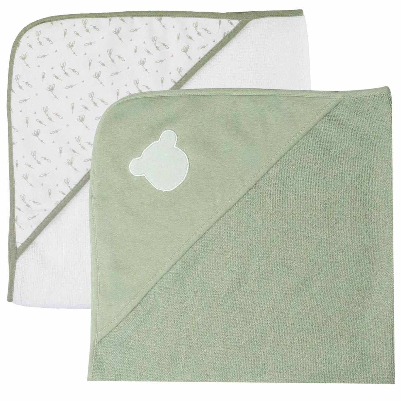 Lot De 2 Capes De Bain Vert