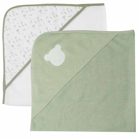Fille-Lot de 2 capes de bain