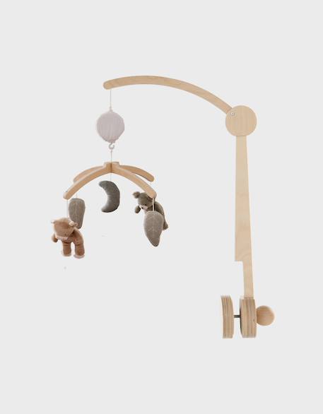 Mobile musical avec bras en bois – orso & fluffy Vert 1 - vertbaudet enfant 