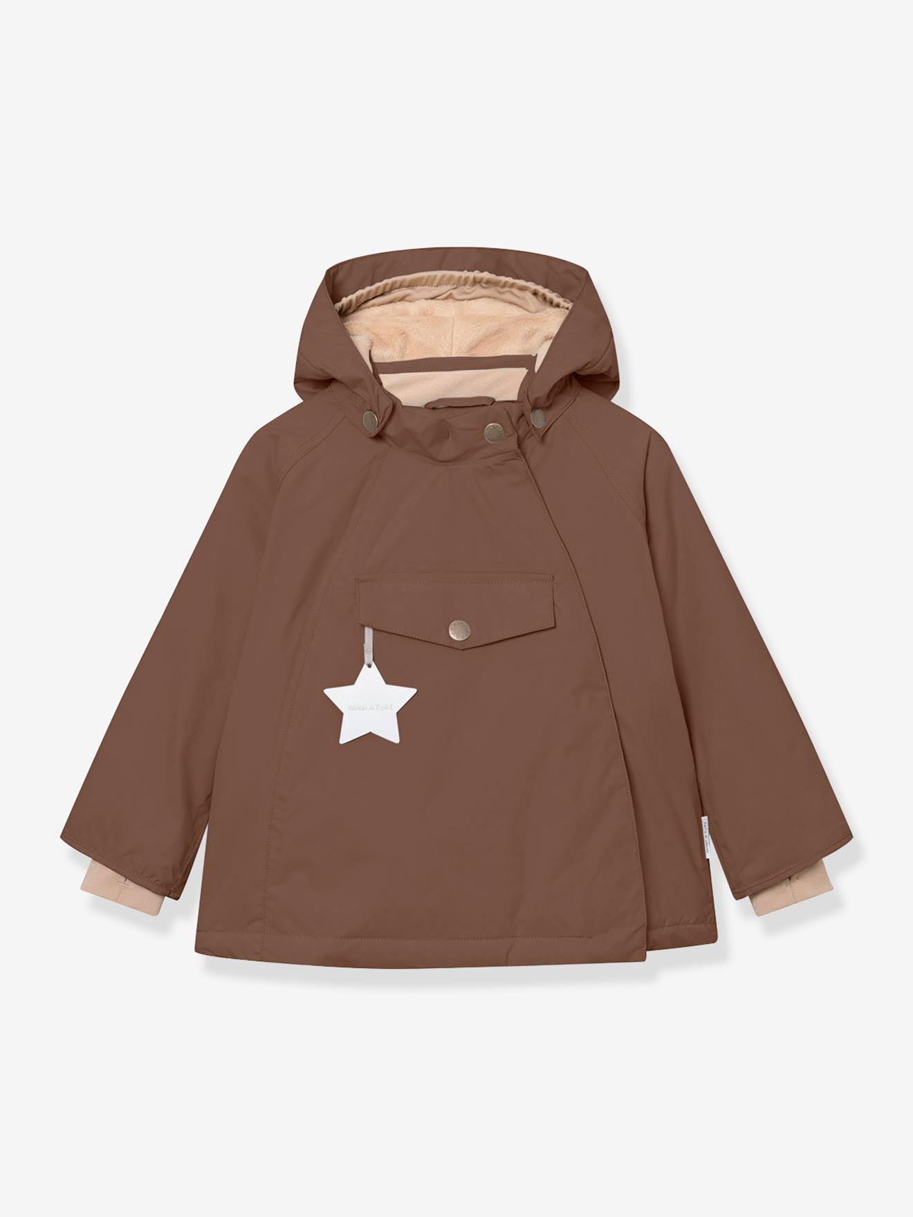 Veste d'hiver avec doublure polaire MATWANG enfants MINI A TURE marron