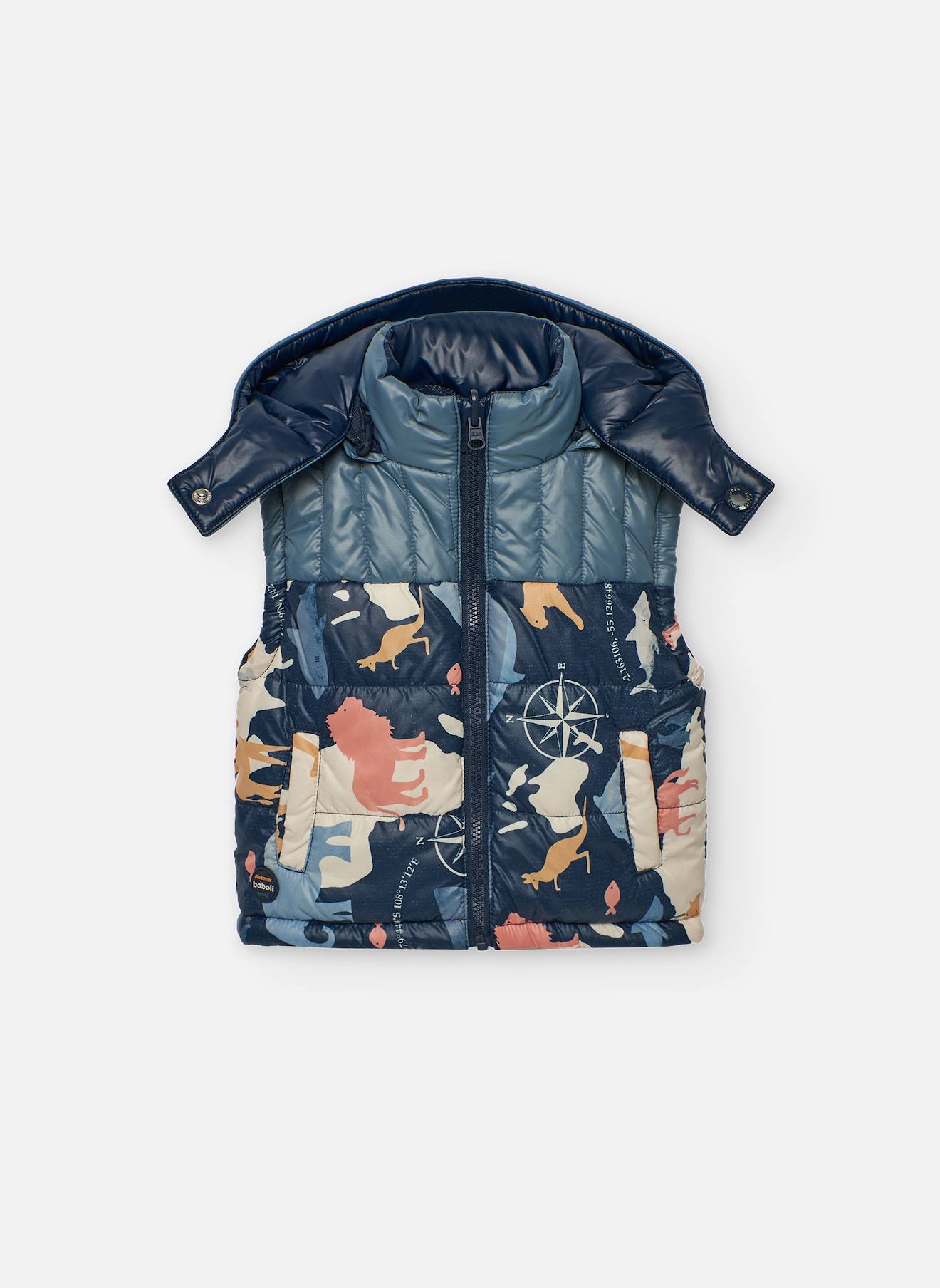 Gilet Garçon Réversible En Tissu Technique Jaune