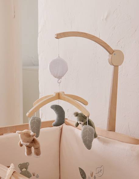 Mobile musical avec bras en bois – orso & fluffy Vert 2 - vertbaudet enfant 