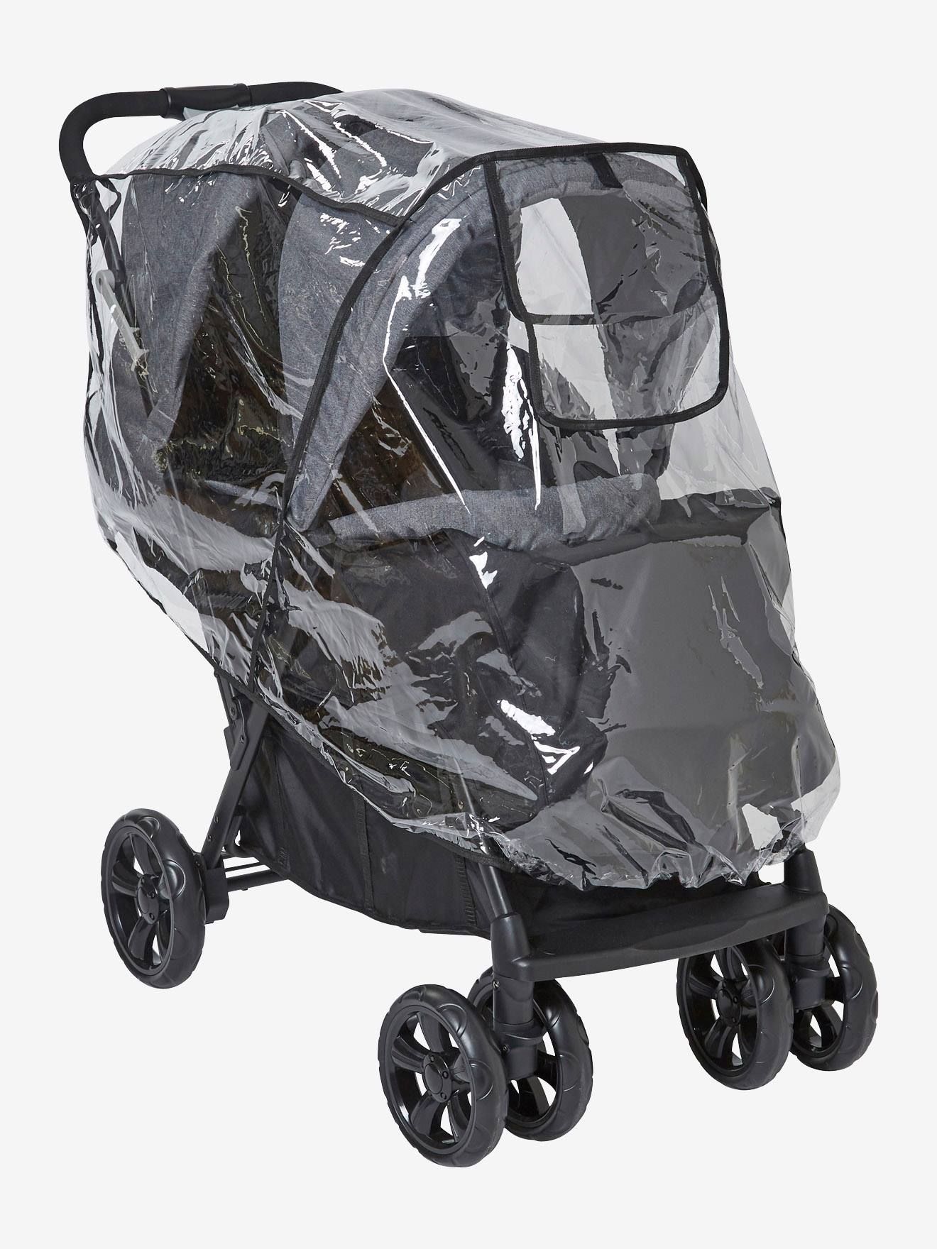 Poussette double Duocity2 gris (Vertbaudet) - Image 1