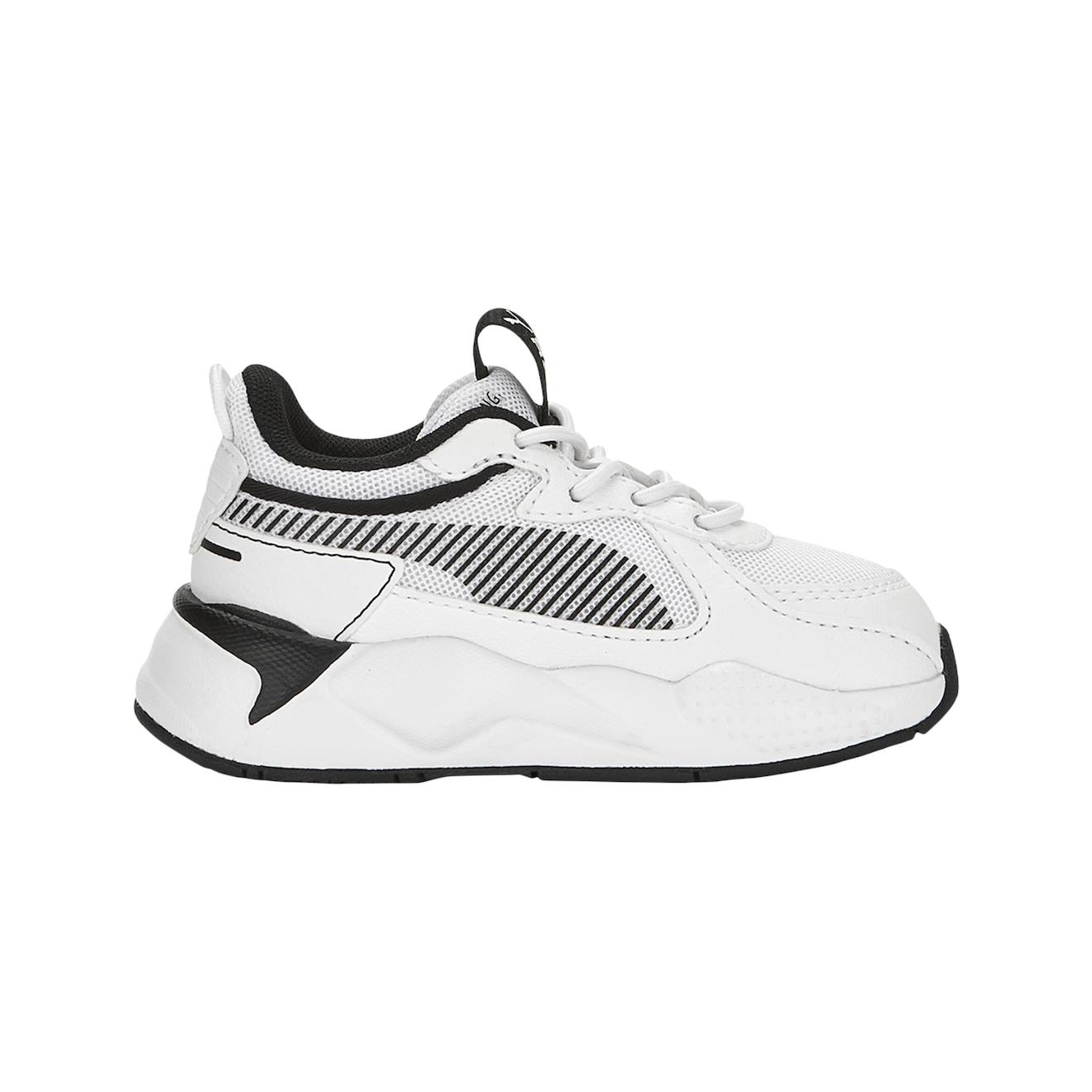 Baskets Basses Lacets Blanc Noir 56 €