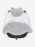 Plaid bébé à capuche en microfibre, doublé polaire gris 5 - vertbaudet enfant 