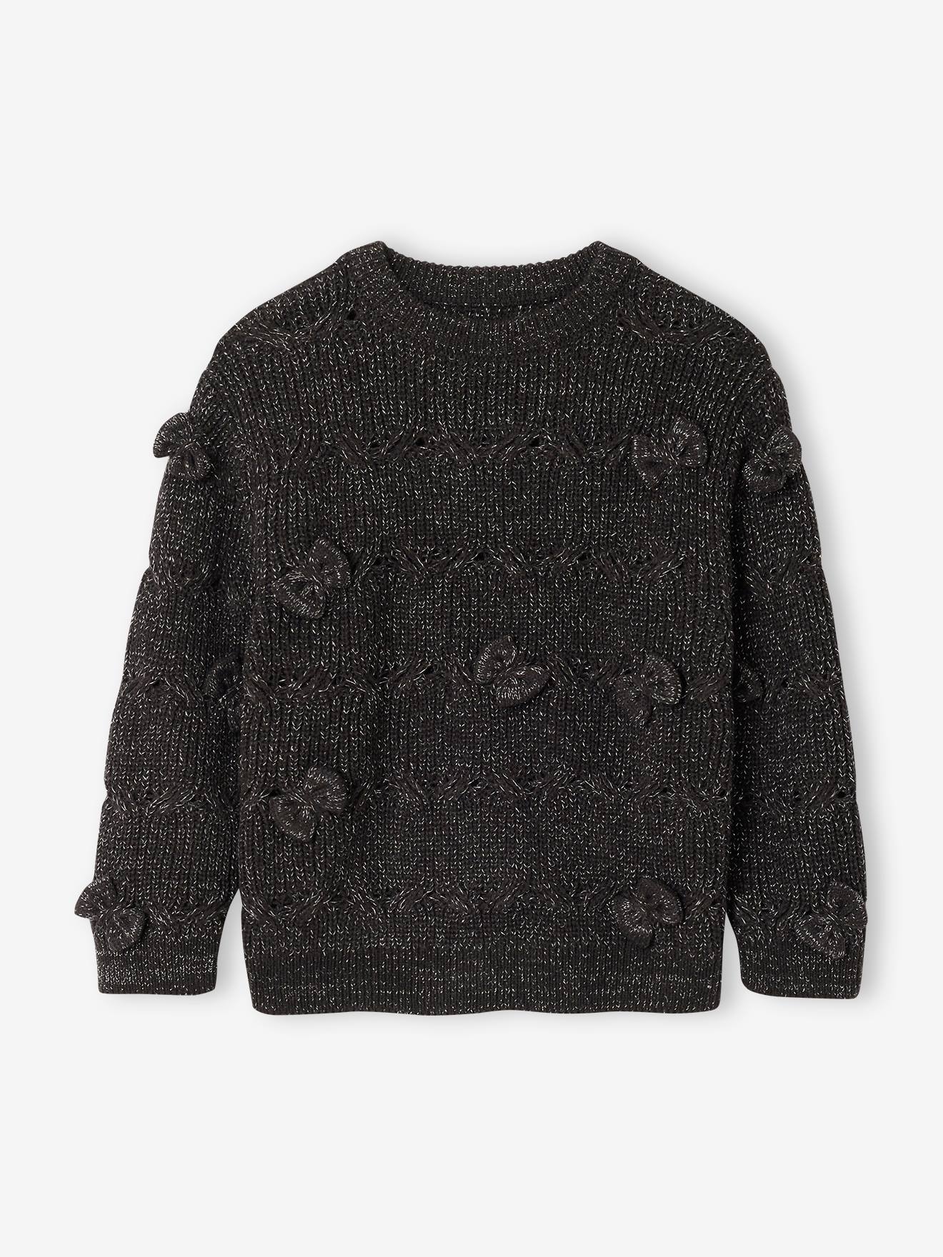 Pull fille nol torsades et noeuds anthracite 20 €