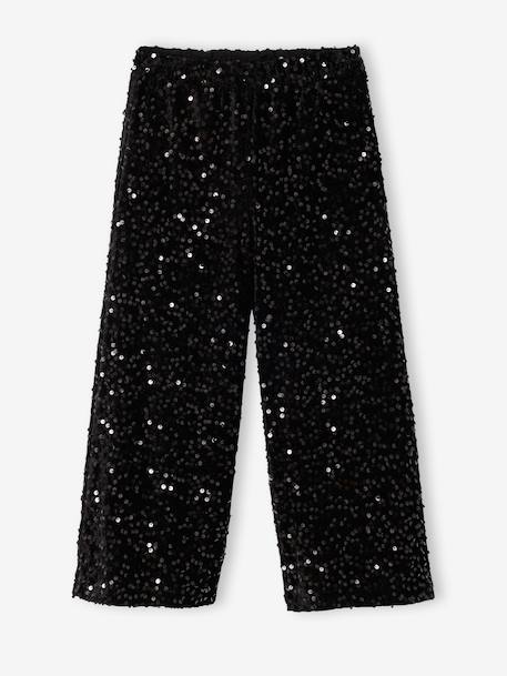 Fille-Pantalon fille noël large à sequins 