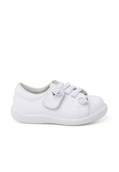 Chaussures-Chaussures fille 23-38-Baskets cuir lavable lacets élastiques