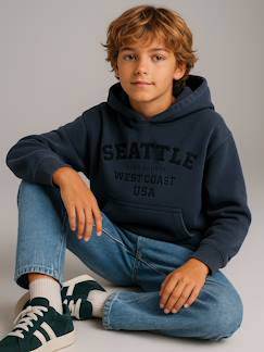 Sweat garçon à capuche oversize  - vertbaudet enfant