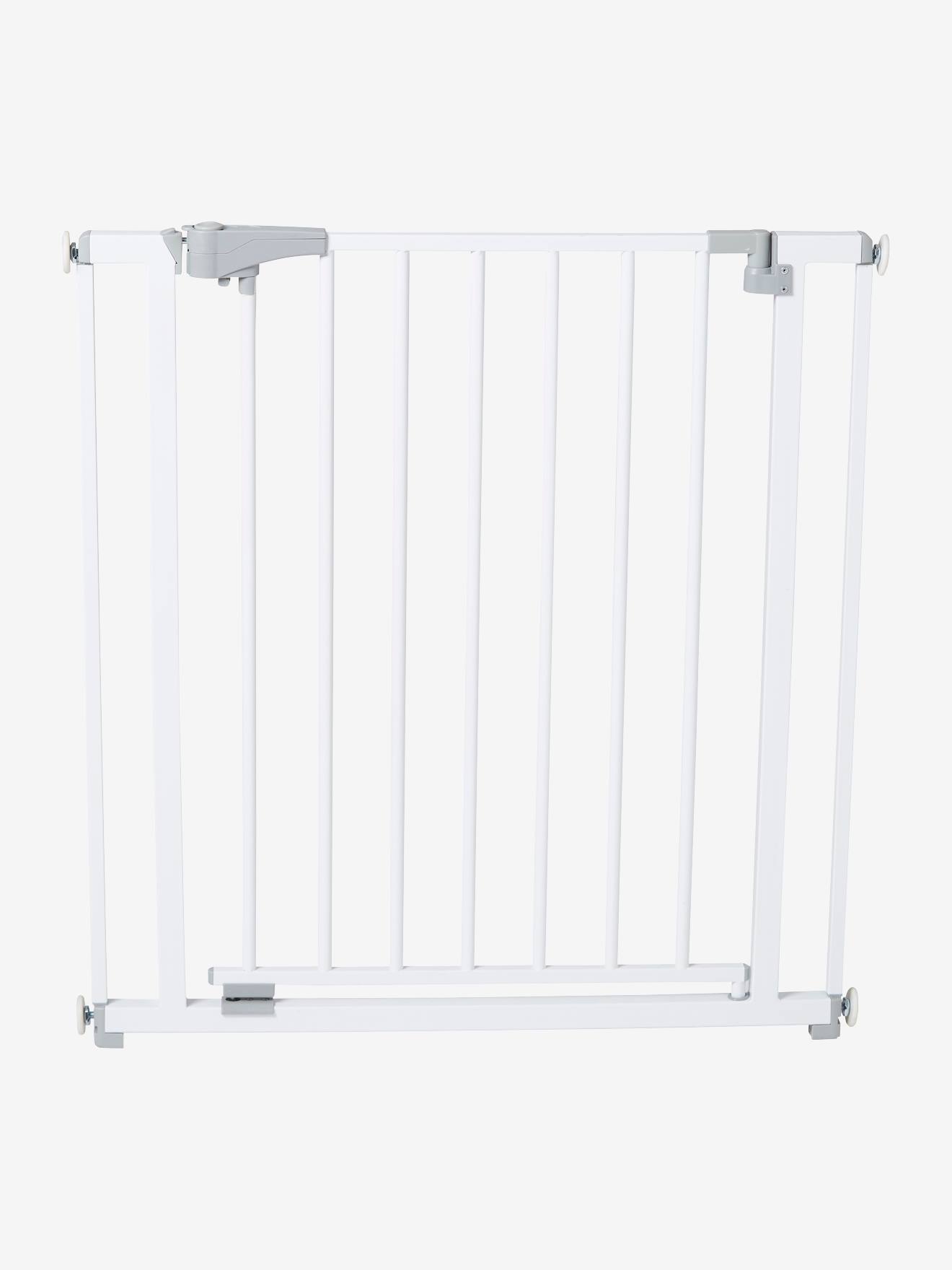 Barrière de sécurité en métal blanc