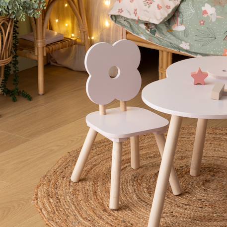 MueMue - Chaise enfant rose 47,5x27x26,5 cm