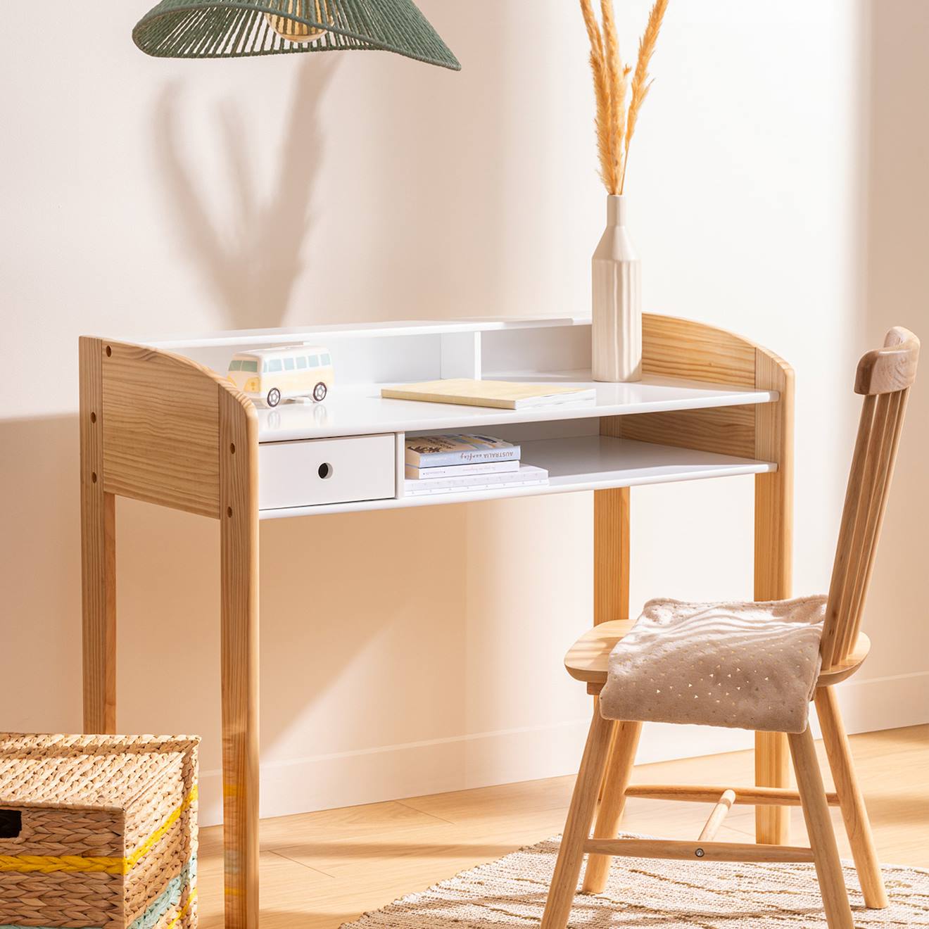 Bureau+Enfant+Primaire+Blanc