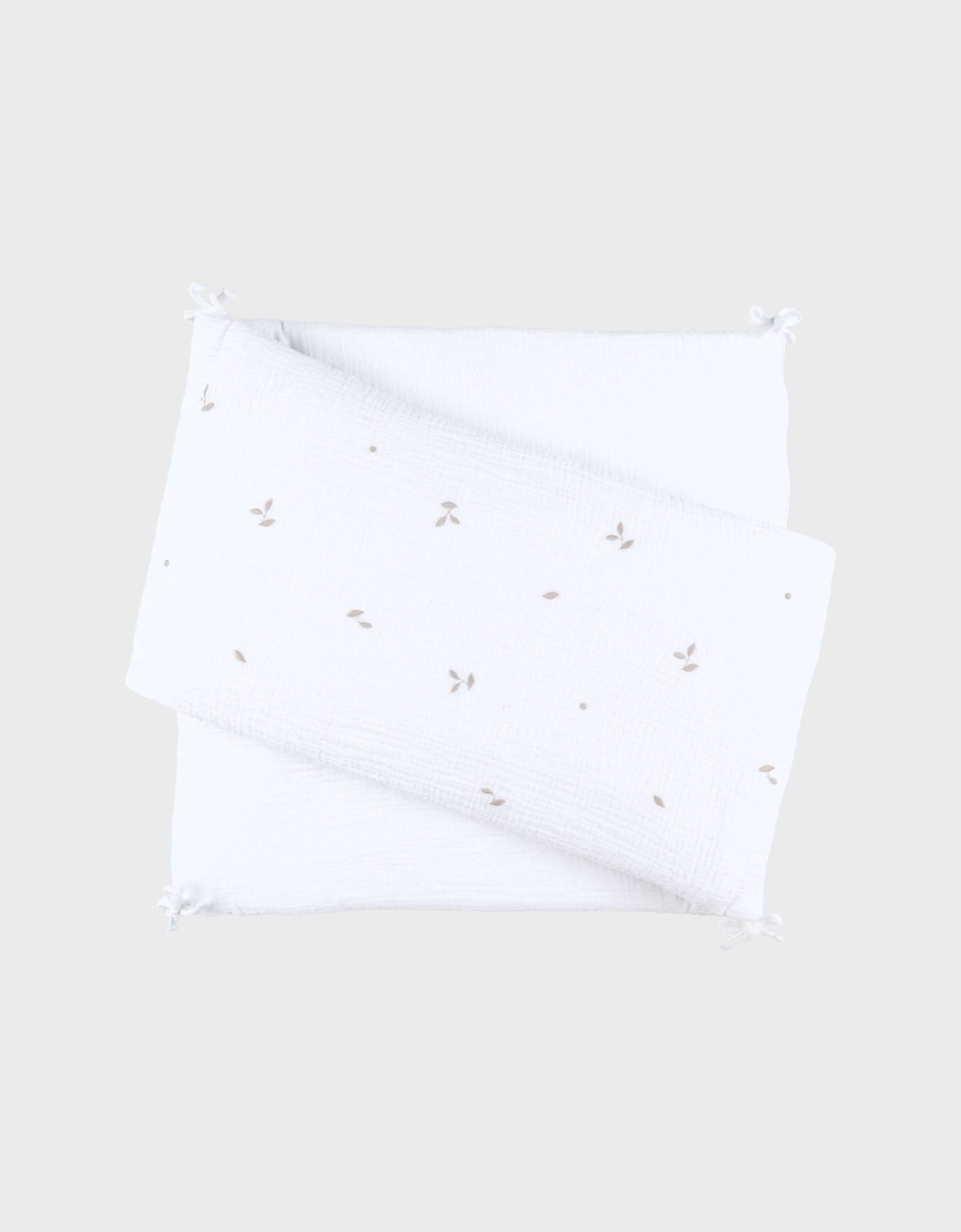 Tour De Lit Mousseline De Coton Bio Blanc