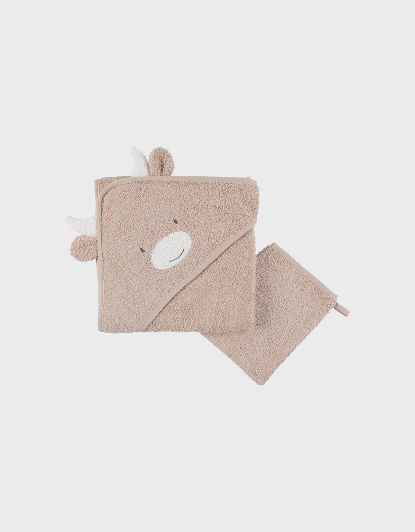 Cape De Bain En Éponge 75x75 Cm Beige