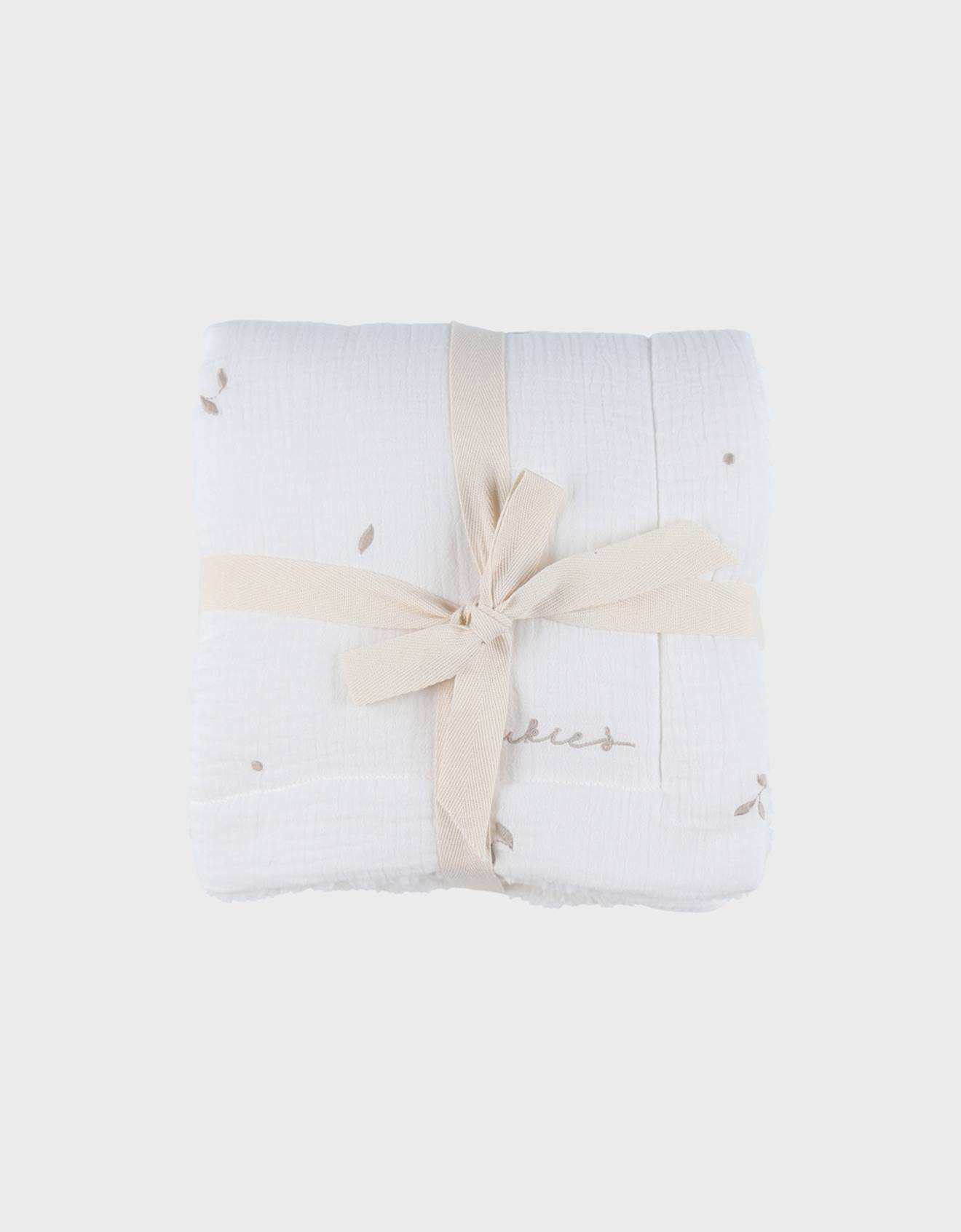 Couverture En Gaze De Coton Bio 75x100cm Ecru