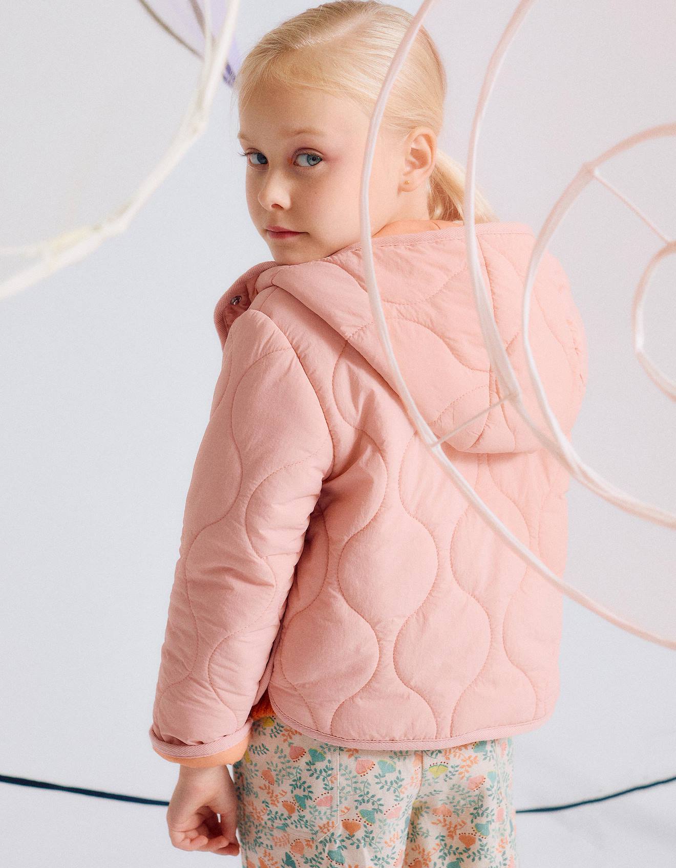 Parka Matelassée Avec Capuche Rose