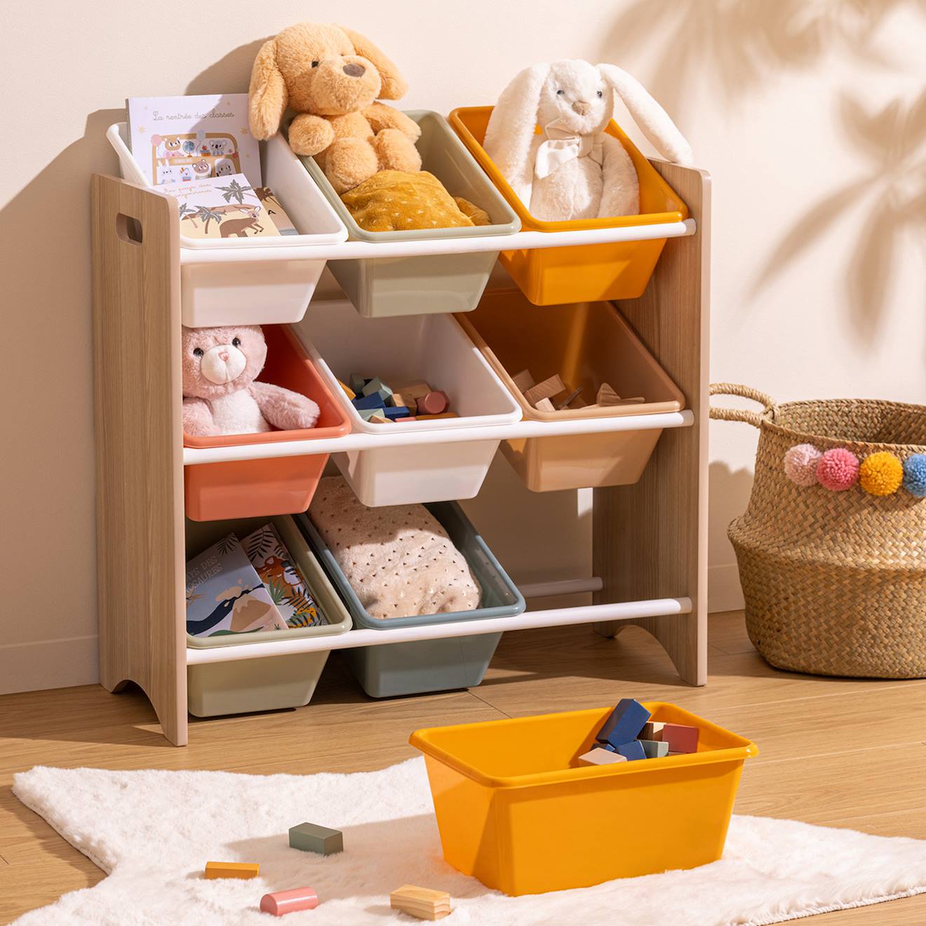 Meuble De Rangement 9 Bacs - Iduna Multicolore