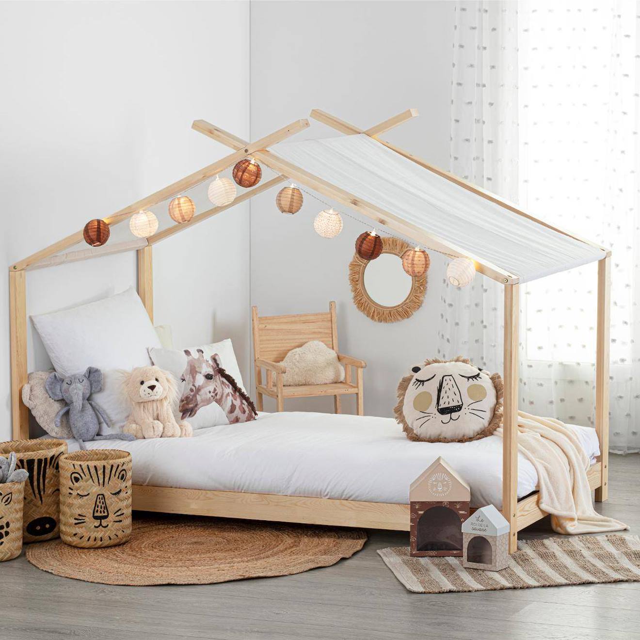 Lit Tente Enfant - Ilan Beige (Atmosphera For Kids) - Image 3