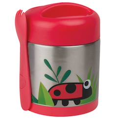 -Boite à repas inox isotherme et cuillère magnétique ladybird