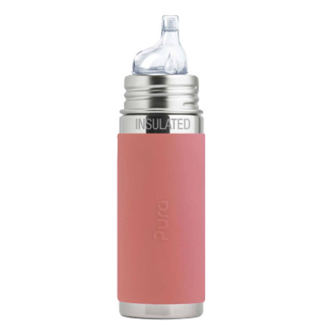 Biberon À Bec Isotherme En Inox 260 Ml Rose (Pura) - Couverture
