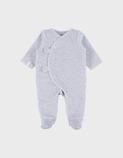 Pyjama dors-bien en velours chiné  - vertbaudet enfant