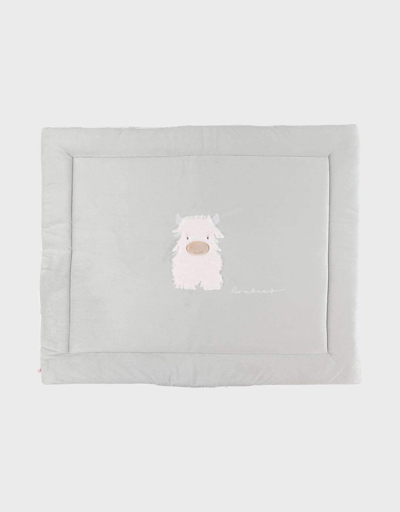 Tapis De Parc Réversible 75x95cm Gaze De Coton Bio - Fluffy Vert