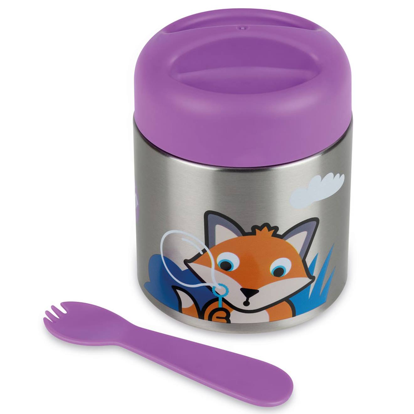 Boite À Repas Inox Isotherme Et Cuillère Magnétique Felicity Fox Multi-coloured (TUMTUM) - Image 1