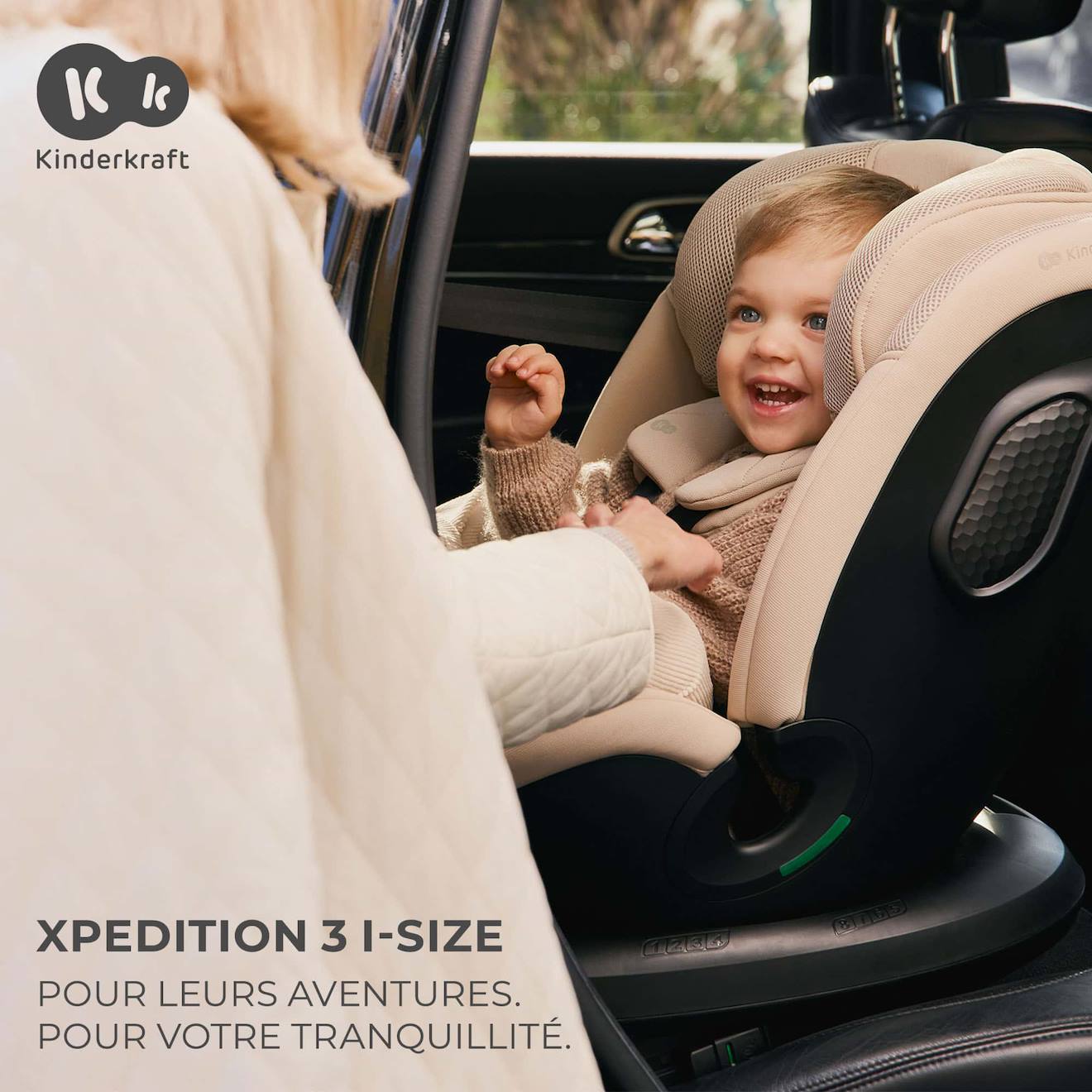 Siege Auto Xpedition 3 I Size Pratique Confortable Noir (Kinderkraft) - Image 1