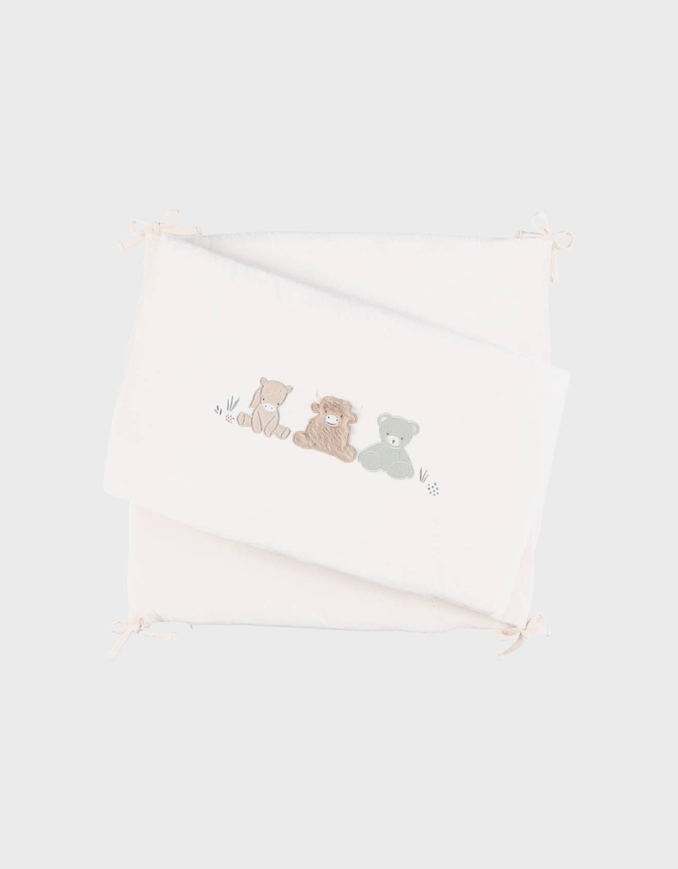 Tour De Lit Réversible Veloudoux® Ecru