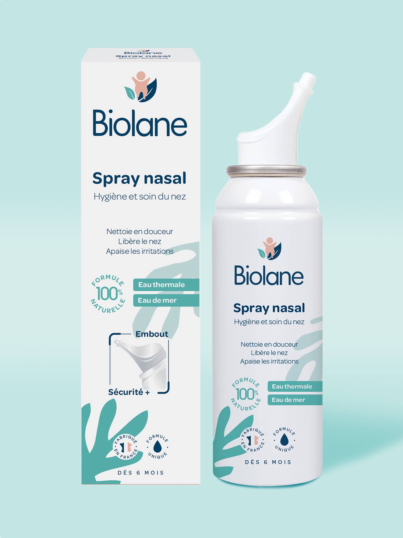 Spray Nasal 100ml : Formule 100% Naturelle Blanc