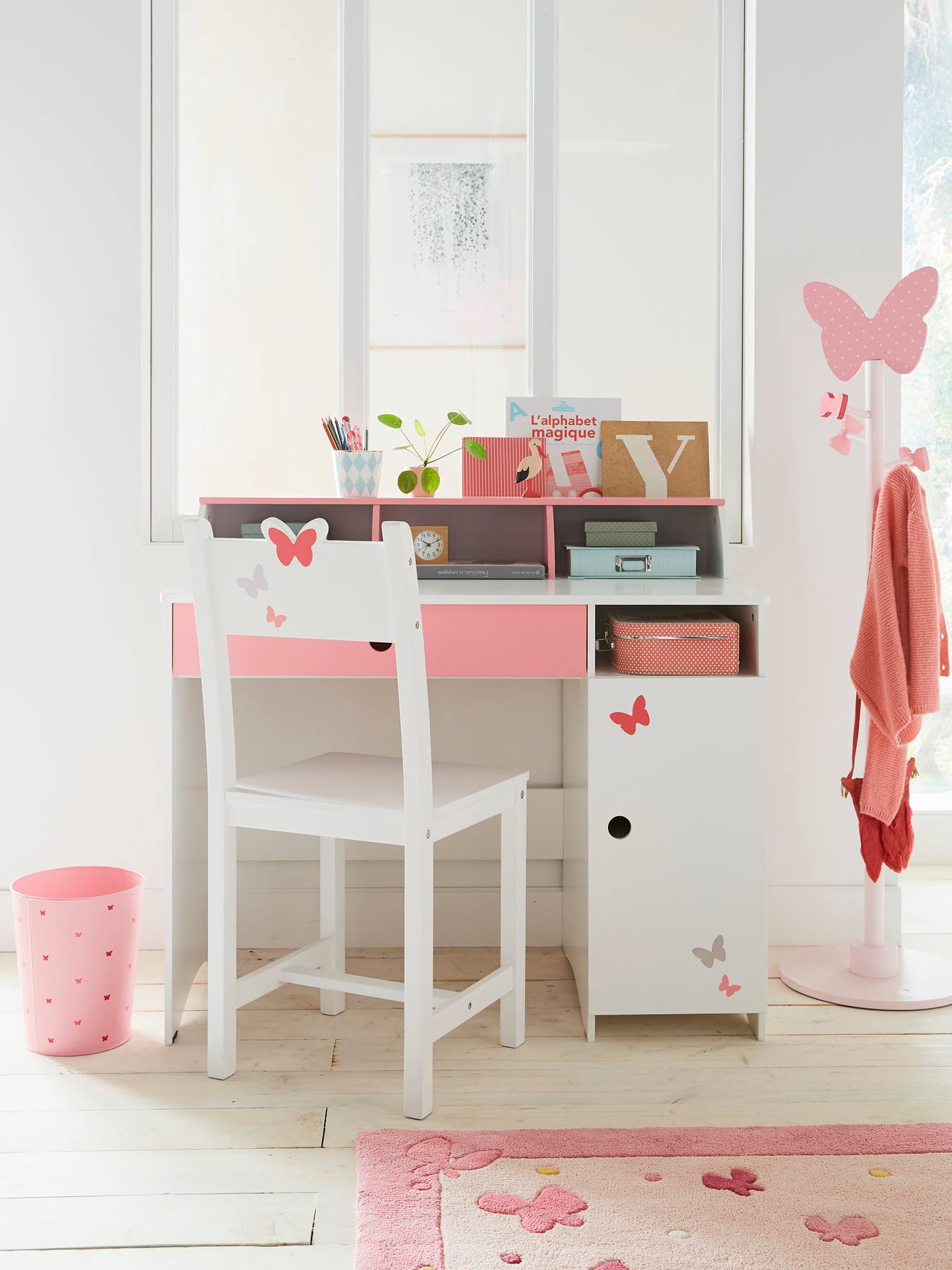 Bureau enfant LIGNE ENVOLEE blanc