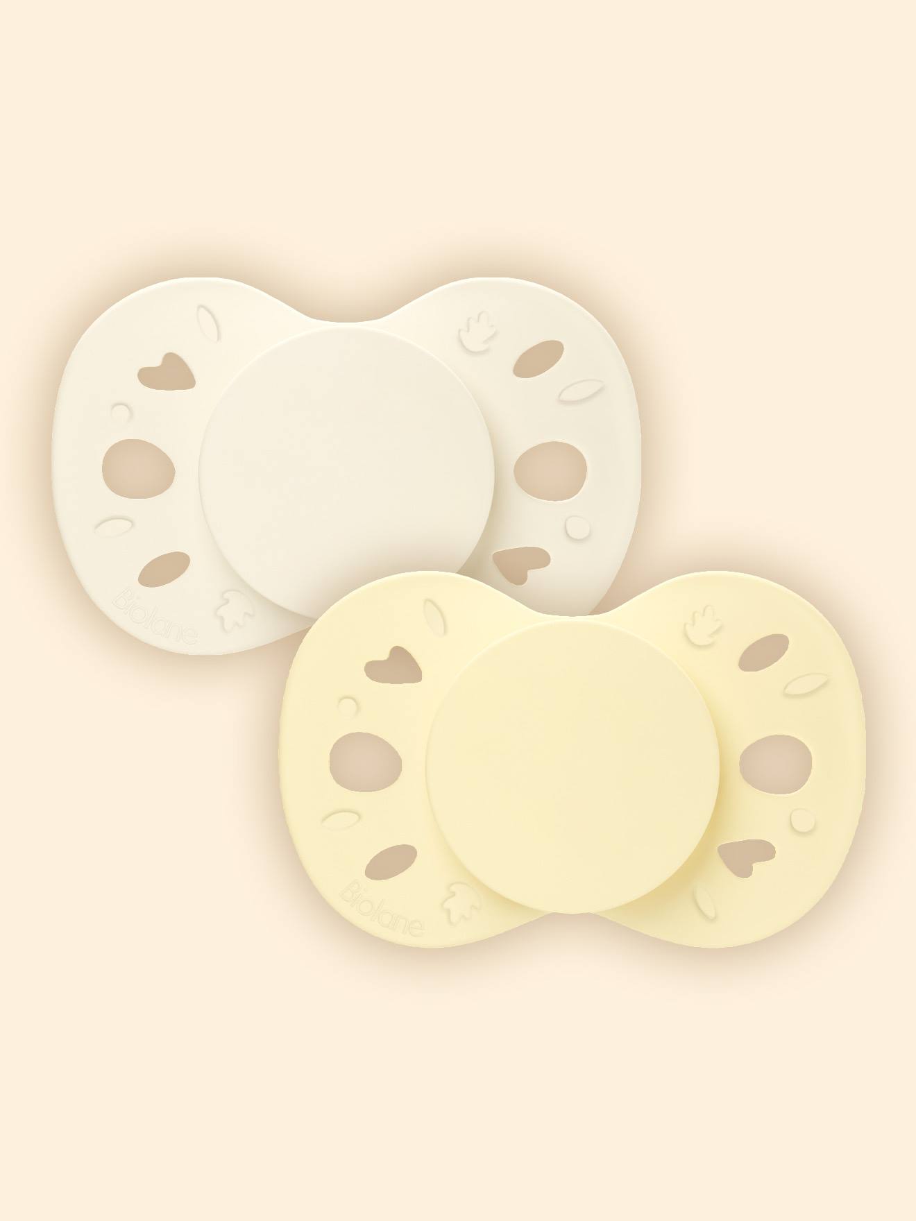 Sucette Anatomique Essentielle - 6-18 Mois - Lot De 2 Jaune + Beige