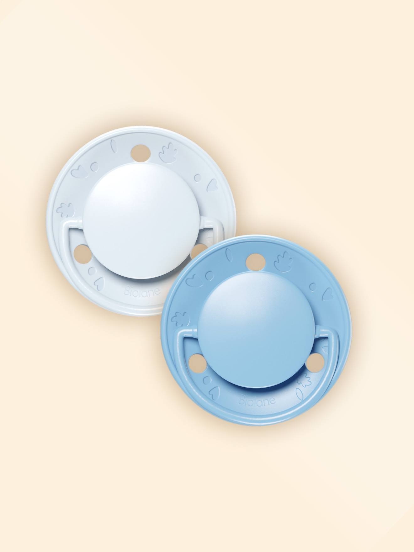 Sucette Ronde - 6+ Mois - Lot De 2 Bleu