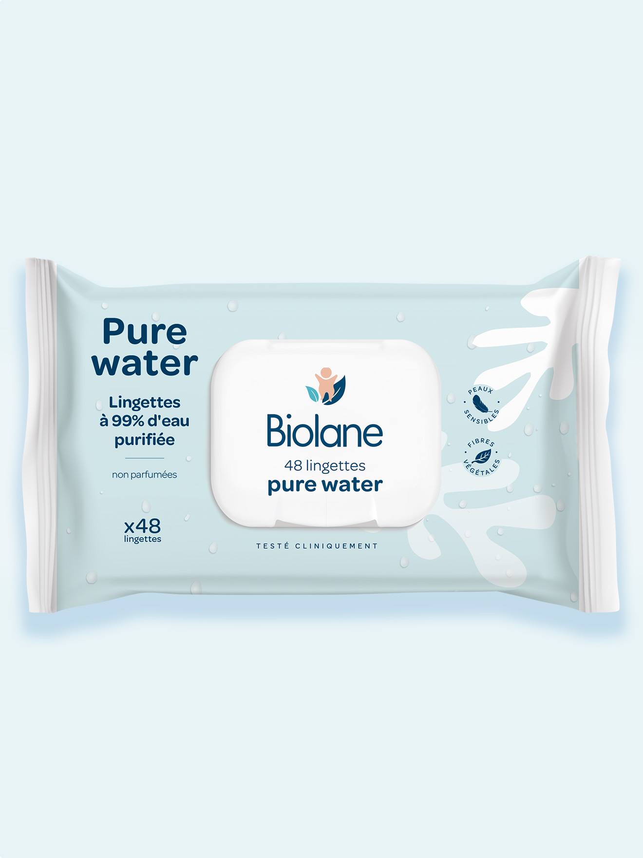 Lingettes Pure Water Blanc