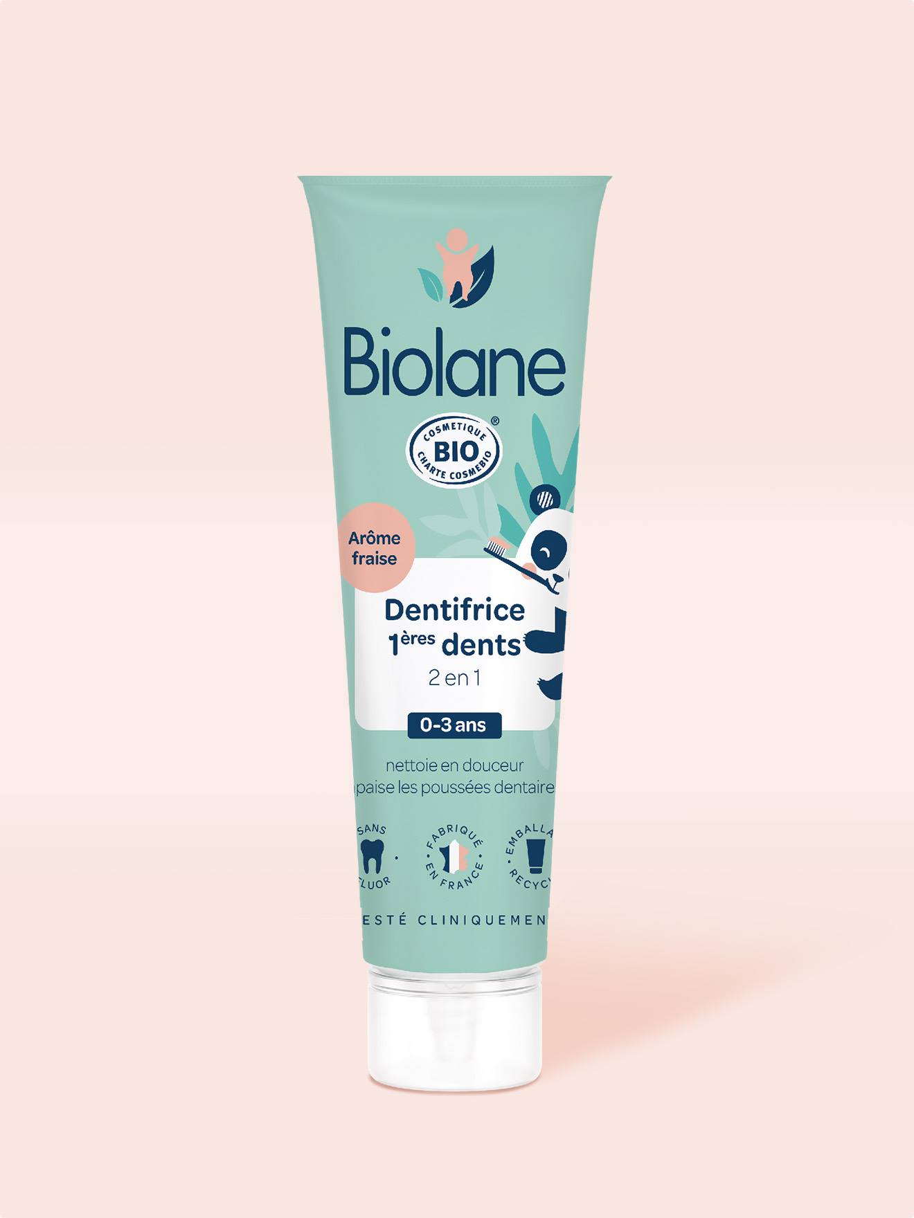 Dentifrice 1ères Dents 2 En 1 Certifié Biologique 50ml Vert