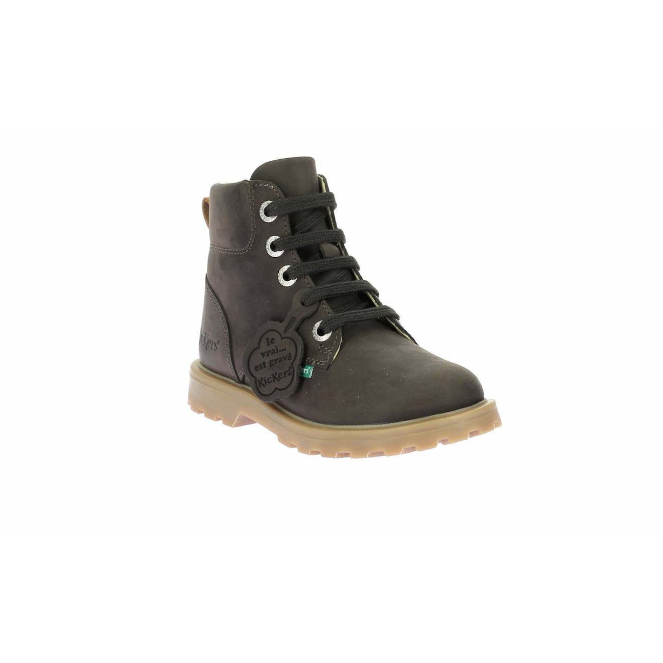 Bottillons Enfant Kick Bluck Marron Fonce