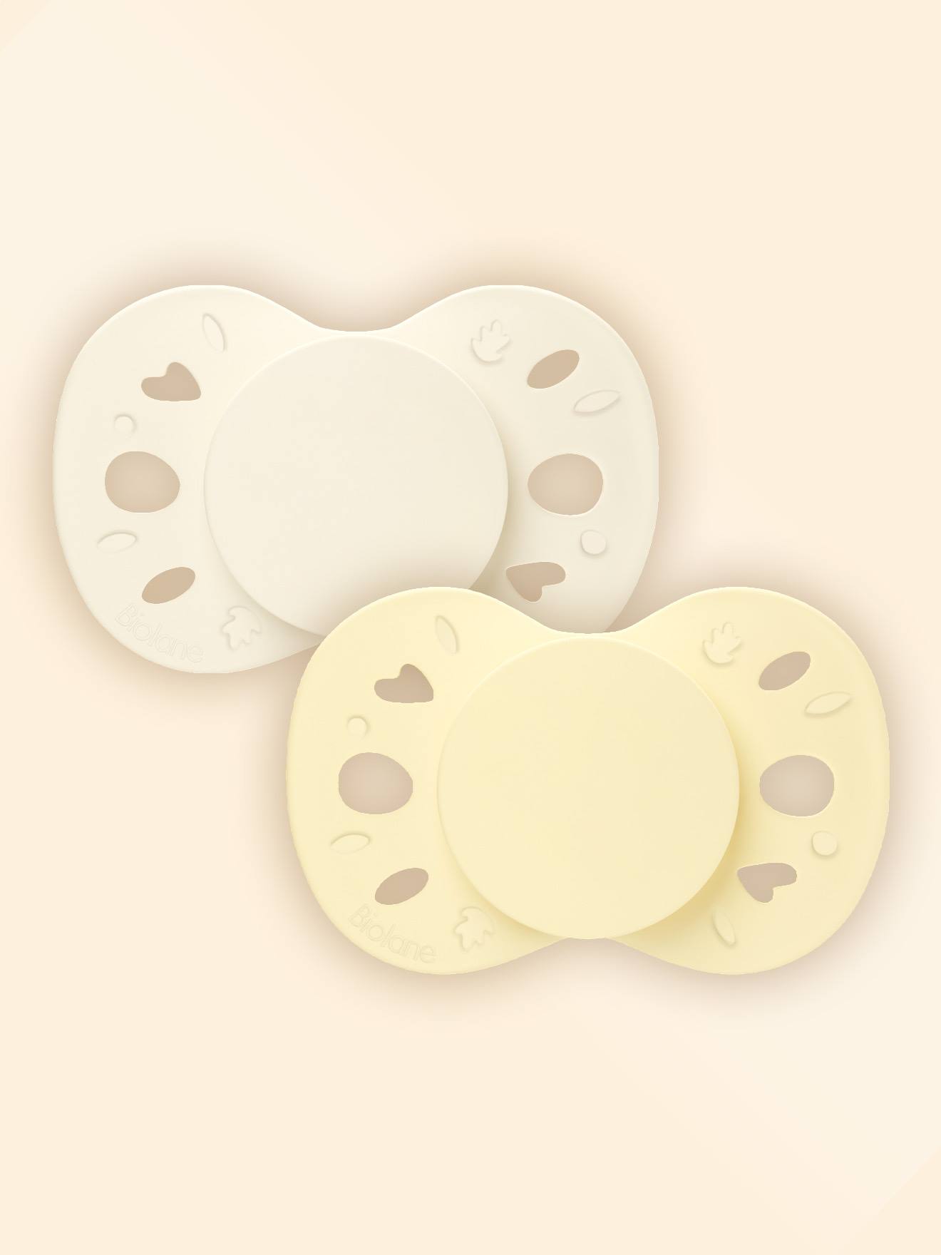 Sucette Anatomique Essentielle - 0-6 Mois - Lot De 2 Jaune + Beige