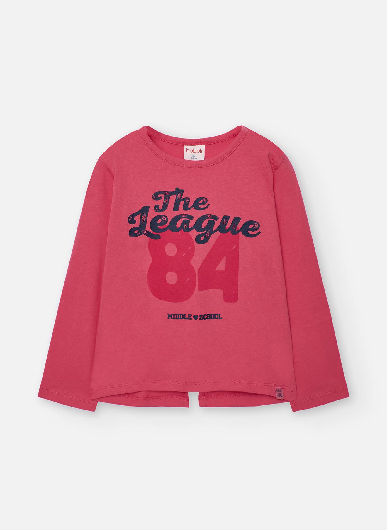 T-shirt Fille Lettres Rouge