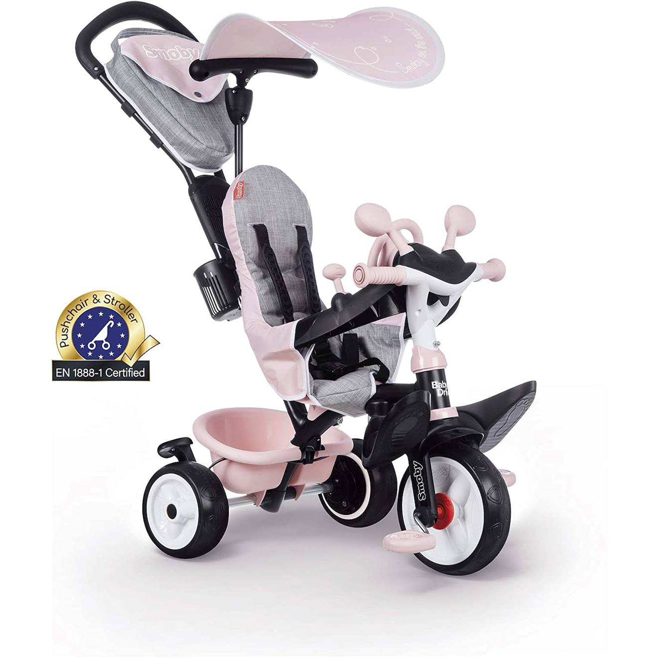 Tricycle À Pédales Baby Driver Plus Rose